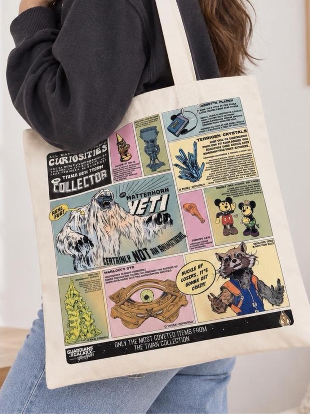 Marvel Guardians of the Galaxy Tivan Collection Graphic Canvas Tote Bag